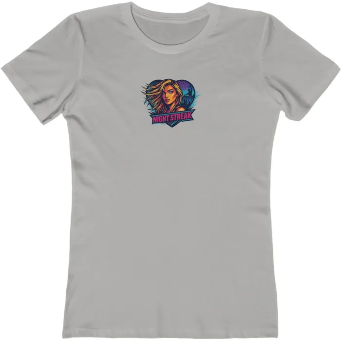 Night Streak™ New Wave, Heart, Luxury Women’s Graphic Tee T-Shirt, Boyfriend, Design 3 - Image 10