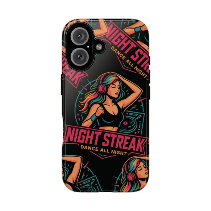 Night Streak™ iPhone 16, Plus, Pro, Pro Max Phone Case in Glossy Black, 8RO-DAN-4 - Image 3