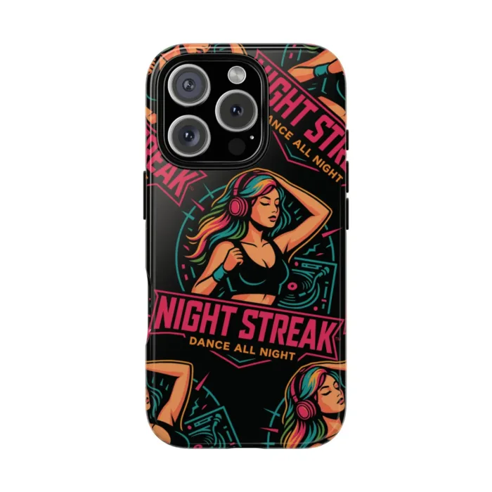 Night Streak™ iPhone 16, Plus, Pro, Pro Max Phone Case in Glossy Black, 8RO-DAN-4 - Image 7