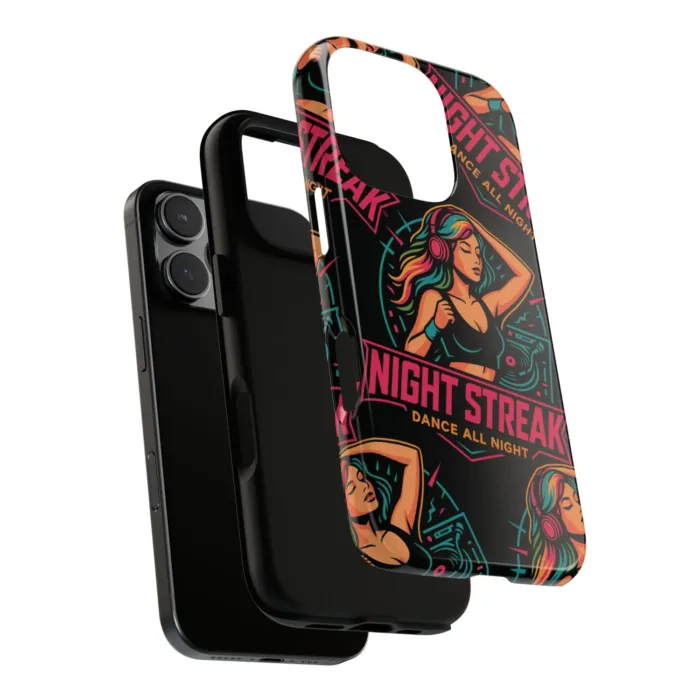 Night Streak™ iPhone 16, Plus, Pro, Pro Max Phone Case in Glossy Black, 8RO-DAN-4 - Image 8