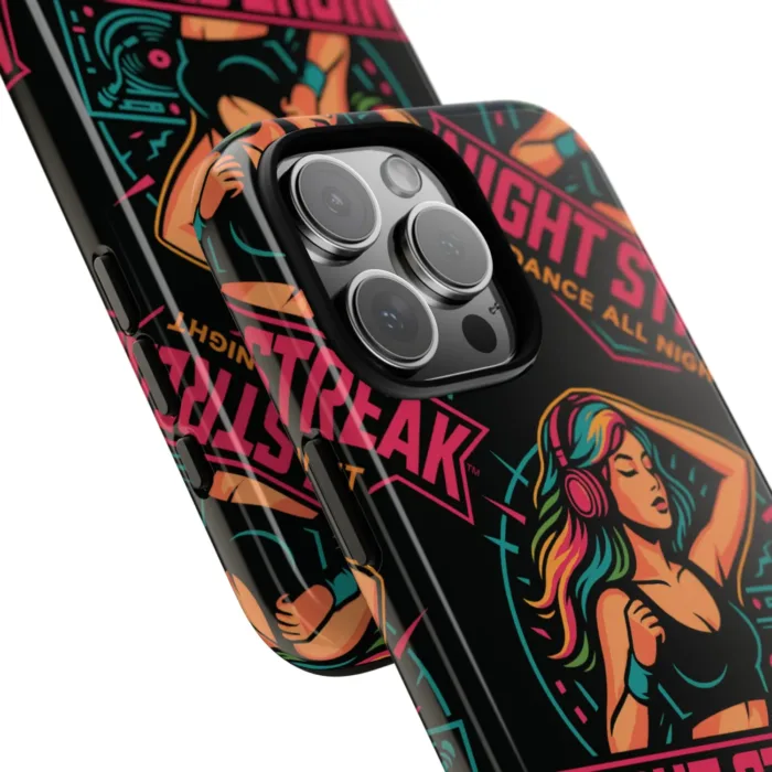 Night Streak™ iPhone 16, Plus, Pro, Pro Max Phone Case in Glossy Black, 8RO-DAN-4 - Image 9