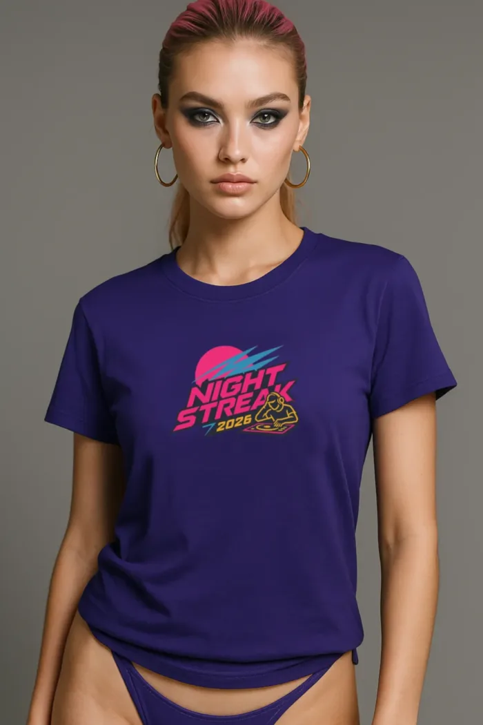 Night Streak™ 2026, Luxury Unisex Jersey Women’s Graphic Tee T-Shirt, Design 1