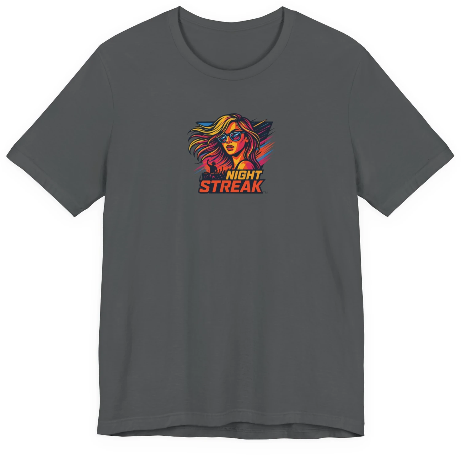 Night Streak™, New Wave, Unisex Women's Jersey Luxury Graphic Tee T-Shirt, Design 2 - Image 8