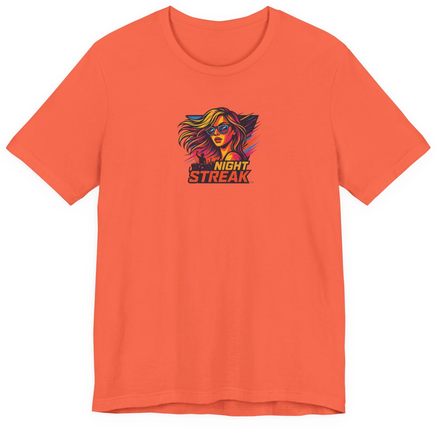 Night Streak™, New Wave, Unisex Women's Jersey Luxury Graphic Tee T-Shirt, Design 2 - Image 6