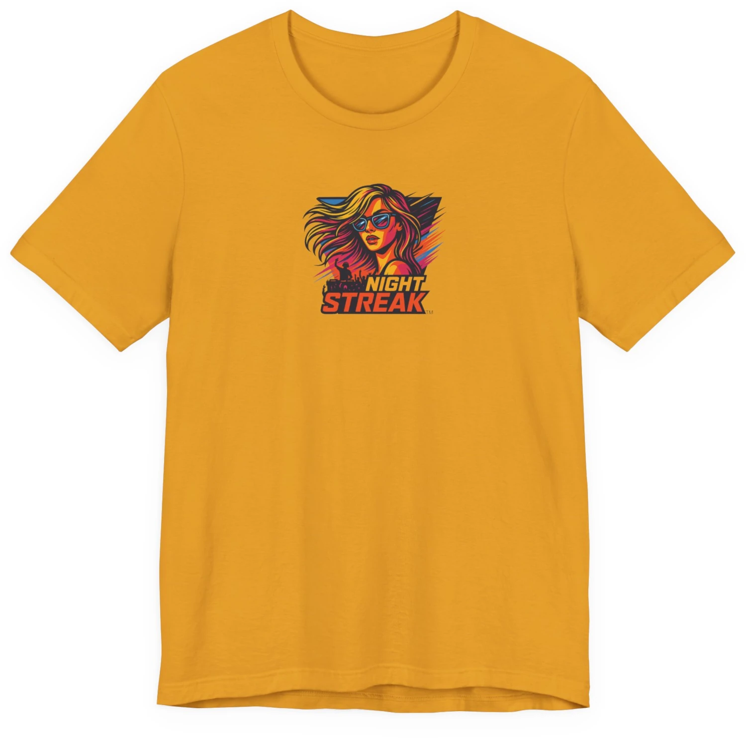 Night Streak™, New Wave, Unisex Men's Jersey Luxury Graphic Tee T-Shirt, Design 2 - Image 8