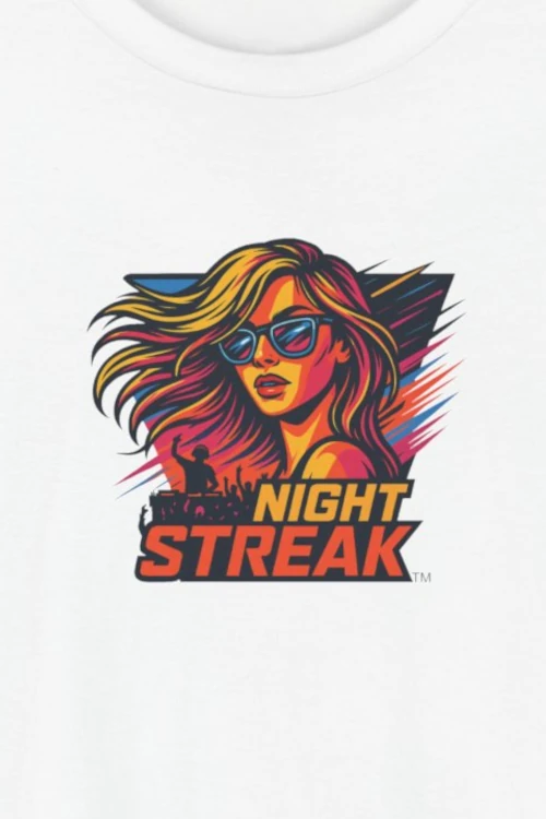 Night Streak™, New Wave, Unisex Men's Jersey Luxury Graphic Tee T-Shirt, Design 2 - Image 5