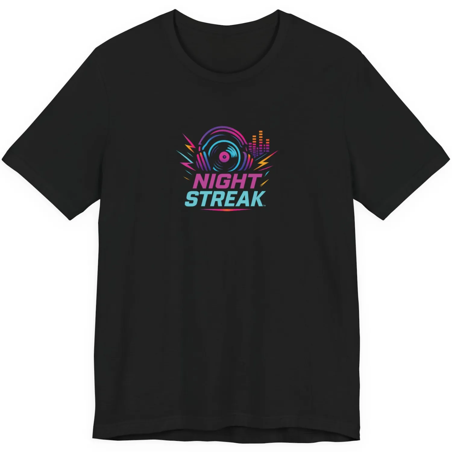 Night Streak™ Logo, Luxury Unisex Men's Graphic Tee T-Shirt, Jersey, Design 1 - Image 3