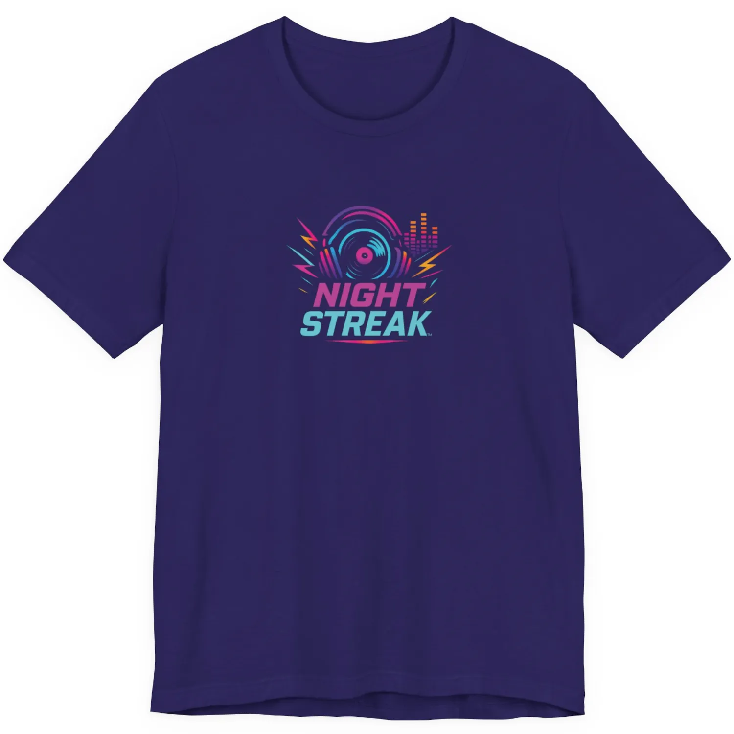 Night Streak™ Logo, Luxury Unisex Jersey Women’s Graphic Tee T-Shirt, Design 1 - Image 3