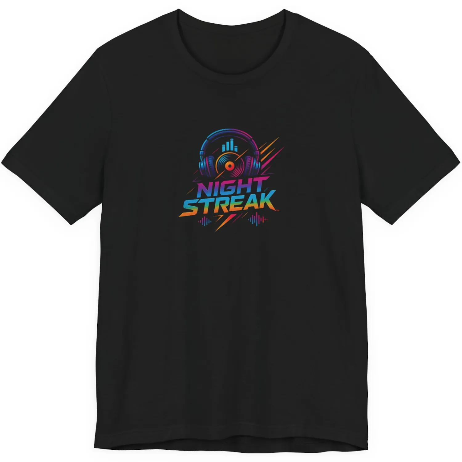 Night Streak™ Logo, Luxury Unisex Men's Graphic Tee T-Shirt, Jersey, Design 2 - Image 2